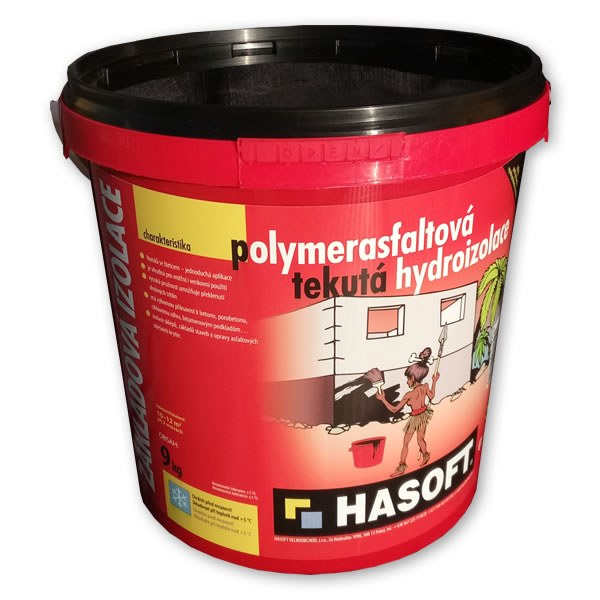 Izolace základová 3kg HASOFT - Zateplení, izolace Hydroizolace Tekuté Asfaltové