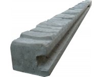 Sloup betonový koncový 275cm přírodní jednostranně štípaný levý BEVES