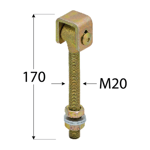 DOMAX- závěs stavitelný k přišroubování M20 8426 - Stavební výplně Dveře Zámky, kování, příslušenství Panty a závěsy