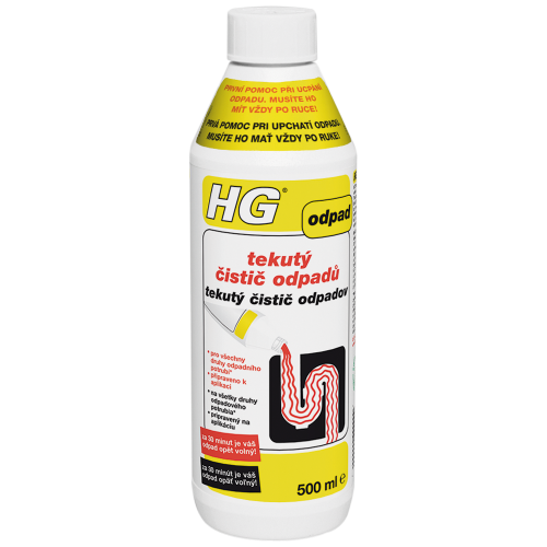 HG- čistič odpadů tekutý 0,5l - Barvy, laky a chemie
