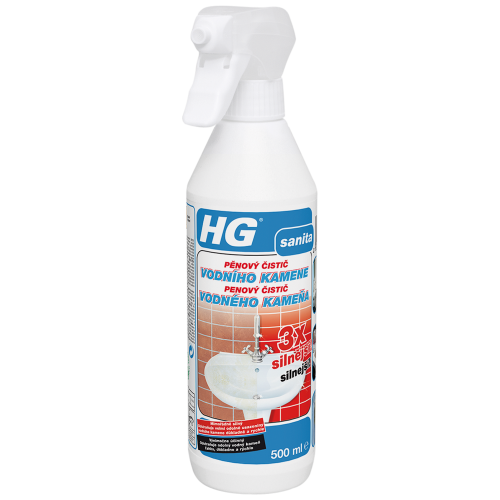 HG- čistič pěnový vodního kamene 3x silnější 0,5l - Barvy, laky a chemie