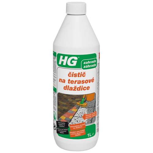 HG- čistič na terasové dlaždice 1L - Barvy, laky a chemie