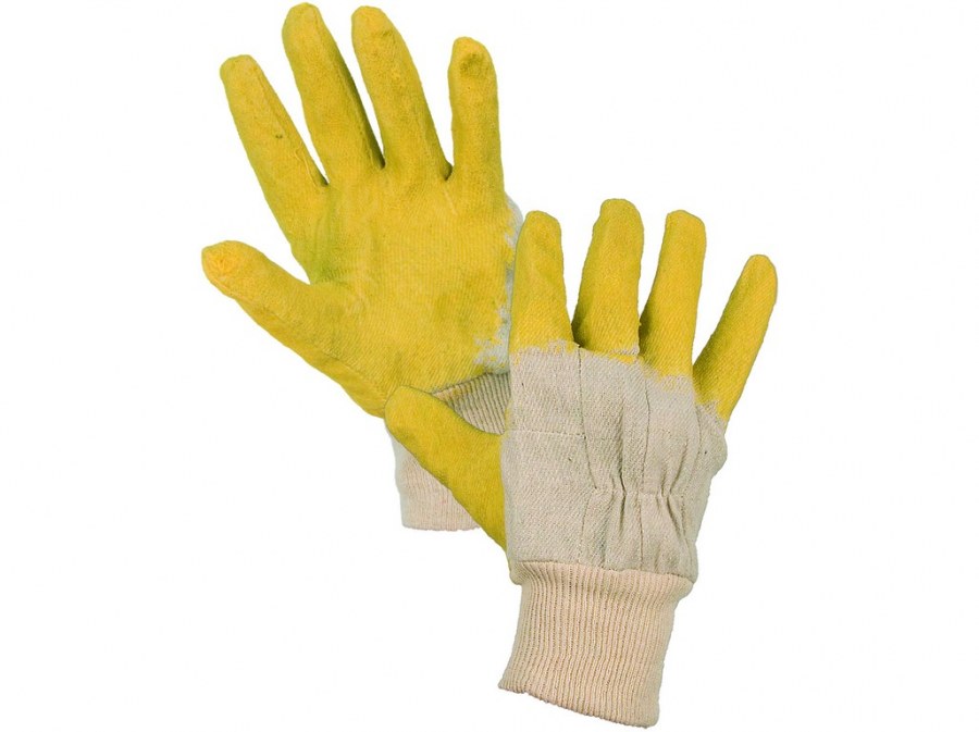 Rukavice DETA vel.10 žluté latexové s protiskluznou úpravou - Ochranné pomůcky, rukavice, oděvy Rukavice Pracovní