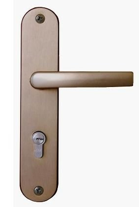 Kování bezpečnostní klika+madlo A2/90 Al F4 bez krytky - Stavební výplně Dveře Zámky, kování, příslušenství Kování dveřní